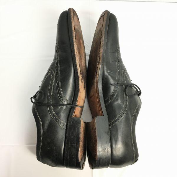 J.BRIGGS Full Brogue Wingtip Businessschuhe Größe 9 27.0 Schwarz Goodyear rahmengenäht(GEBRAUCHT)
