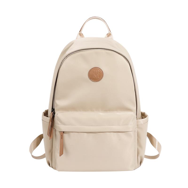 Large Capacity Oxford Cloth Backpack for Women Lightweight and Versatile New Commuting Backpack Korean Version Solid Color Travel Backpack