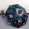 Printed Club Atlético River Plate Printed Folding Umbrella,Outdoor,Leisure,And Travel Umbrella,Durable Umbrella Fabric,Birthday And Holiday Gift