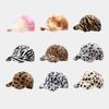 European and American New Plush Pattern Warm Baseball Hat Women's Fashion Outdoor Versatile Cap Trendy Sun Hat