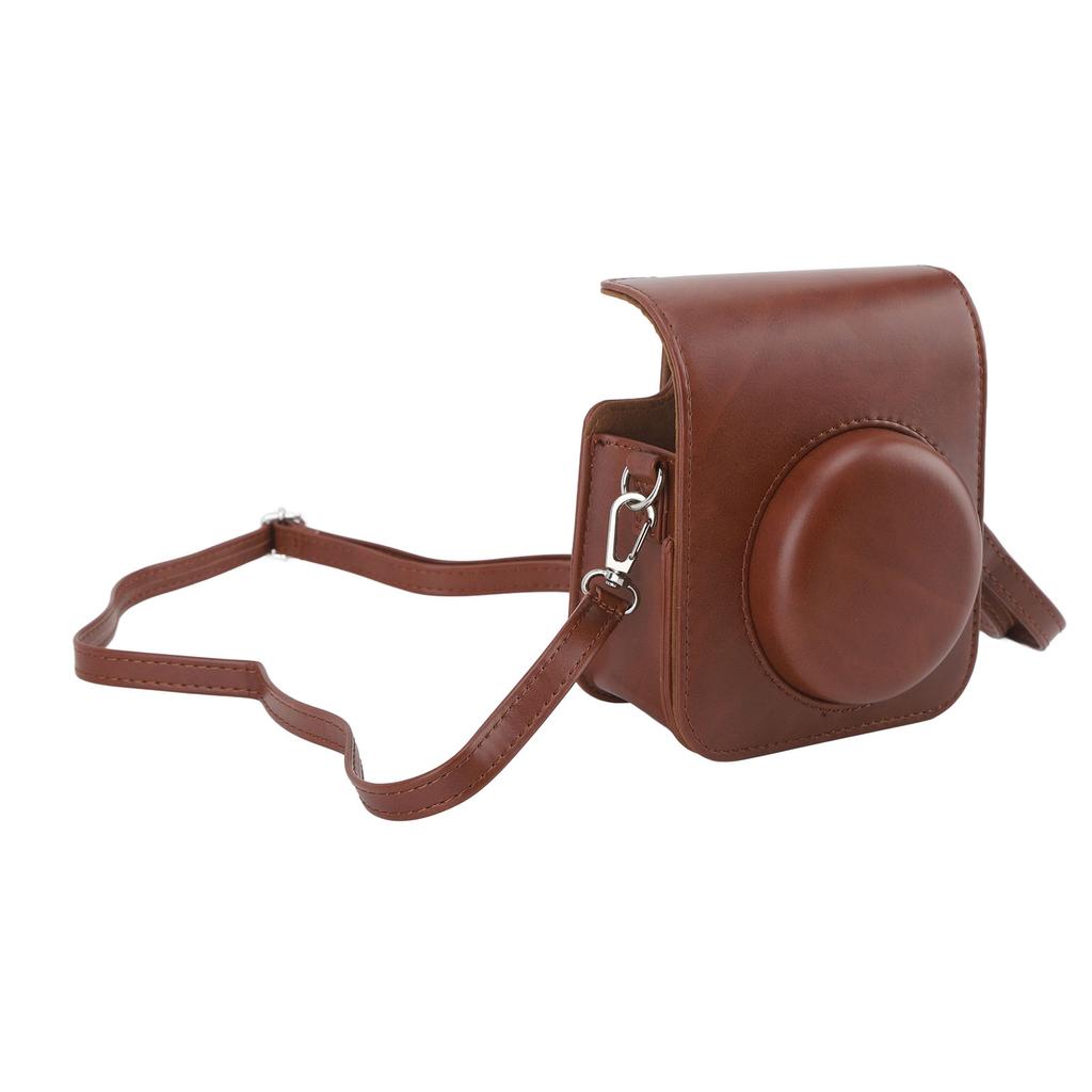 Instant Camera Case PU Leather Protective Bag Cover For Instax Mini 12 with Removable Adjustable Strap