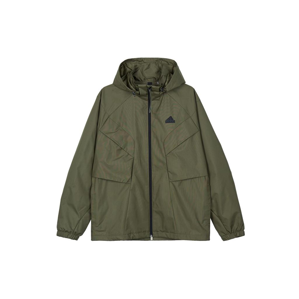 adidas URBAN OUTDOOR Jacken Herren Strata Olivgrün Mit Kapuze Moderat Sonstige IS0451