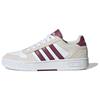 Synthetic Leather, Split Cow Leather Low Top Skateboard Shoes Unisex White Brown JR8324
