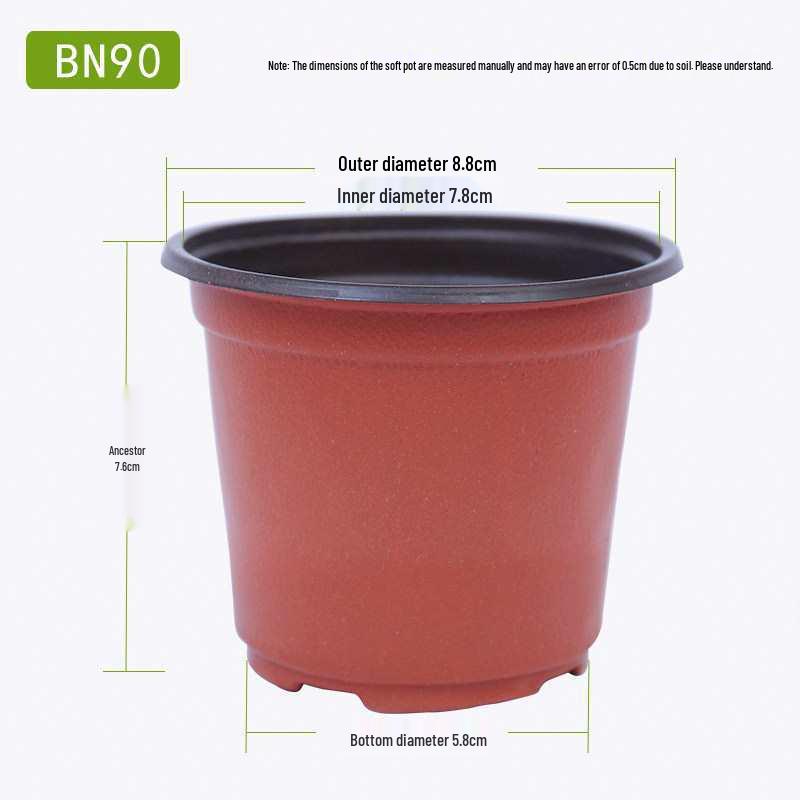 Large Disposable Seedling and Flower Pot, Double Color, Soft Plastic