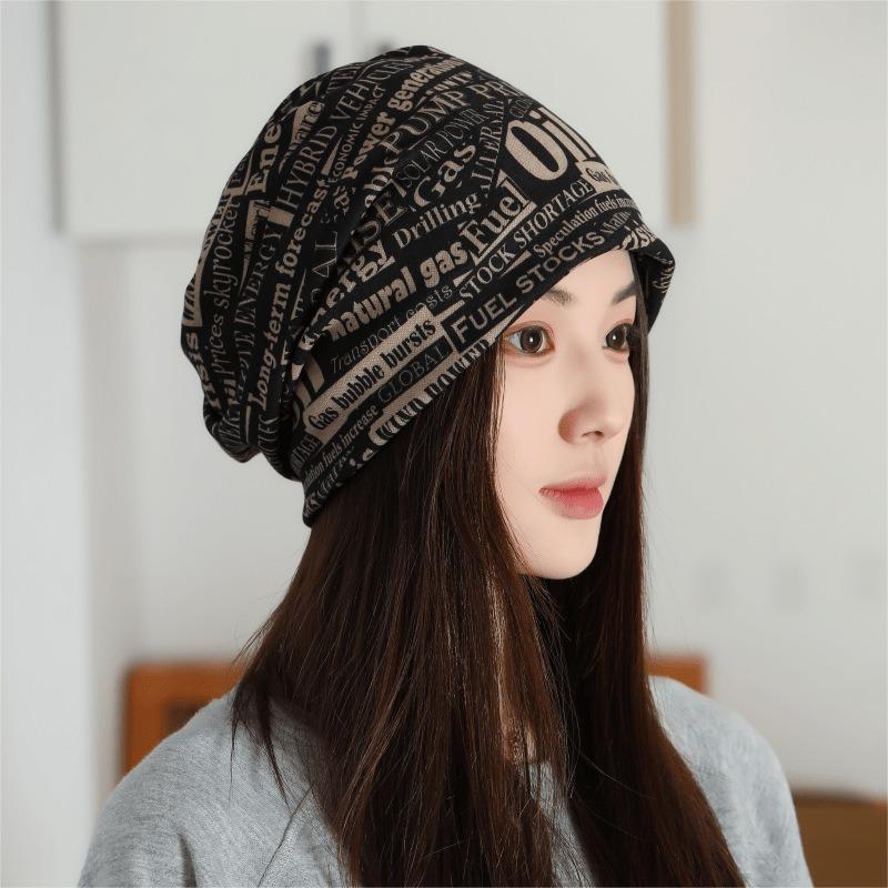 Large Cashmere Twist Hat Women's Autumn and Winter Changeable Scarf Warm Windproof Thickened Neck Cover