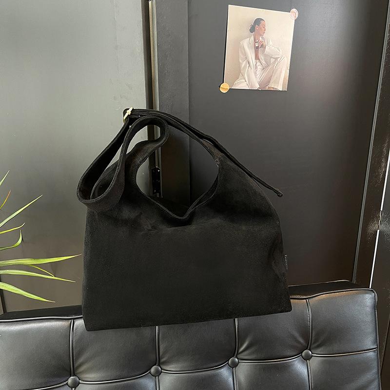 Suede Leopard Print Bag Women's Large-capacity New Autumn and Winter Matte Retro Messenger Bag Tote Bag