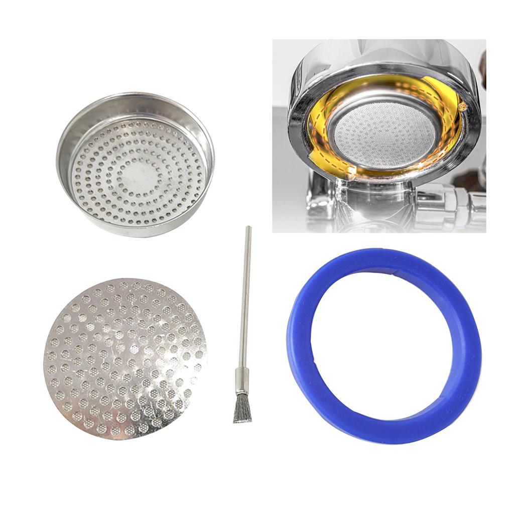 Silicone Group Gasket Water Distribution Mesh Metal Material Coffee Machine Part Sealing Rings for E61 Coffee Machine