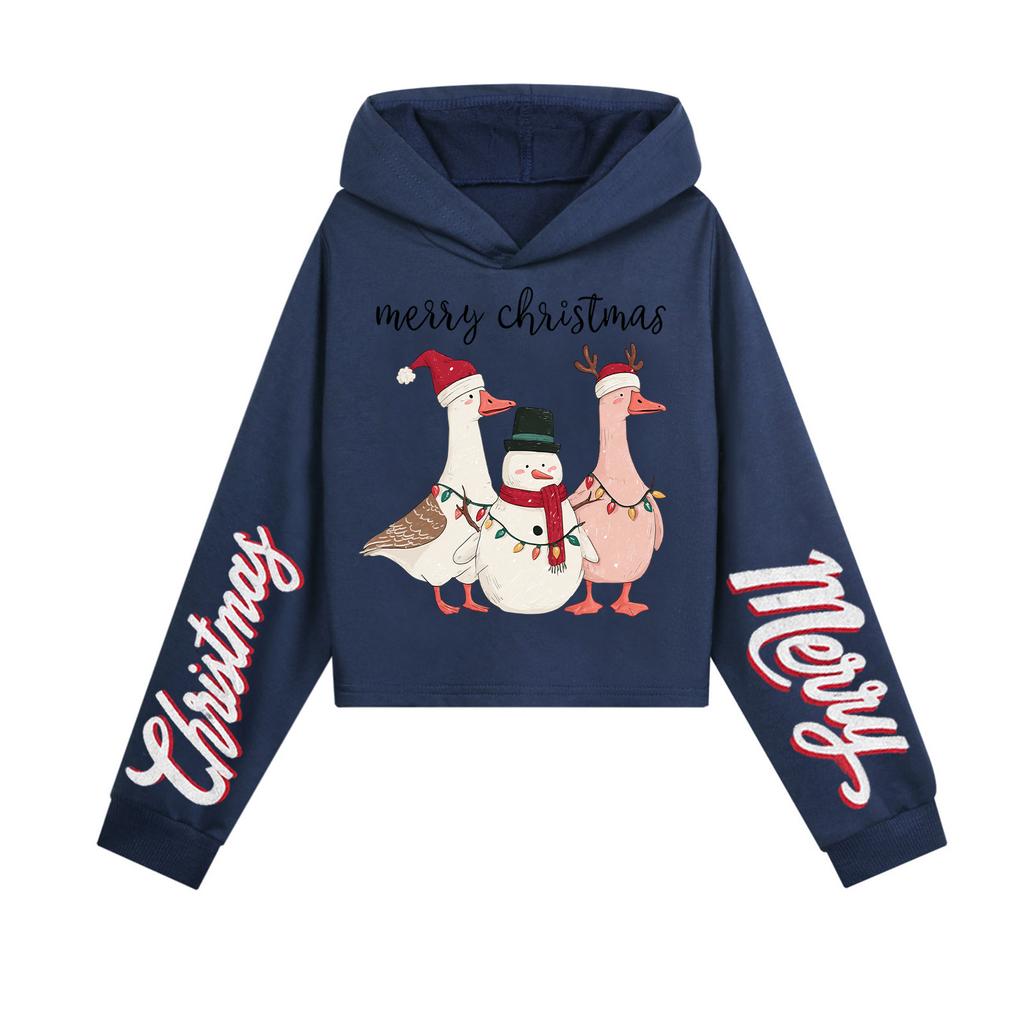 Kids Casual Fashion American Flag Printed Long Sleeve Hooded Sweatshirt