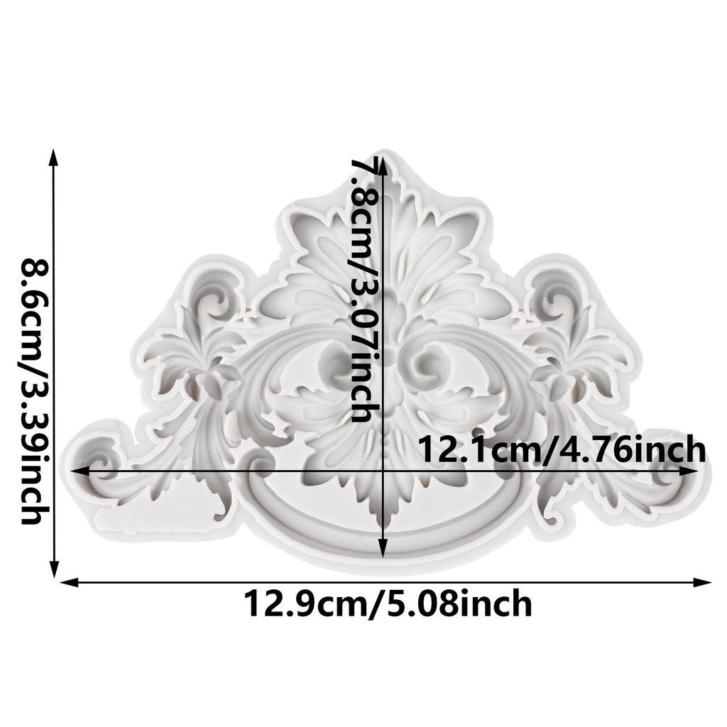Baroque Silicone Mold Curlicues Scroll Lace Fondant Molds Cake Decorating Tools Cupcake Topper Candy Sugar Craft Gum Paste Polymer Clay