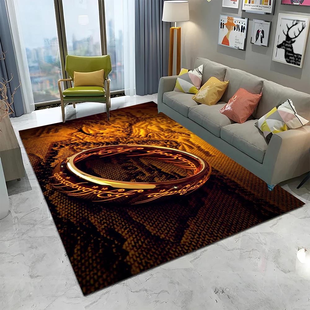 L-Lord of the Rings H-Hobbit HD Carpet Rug for Home Living Room Bedroom Sofa Doormat Decor,kid Play  Area Rug Non-slip Floor Mat