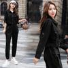Women's Streetwear Tracksuit Cargo Coat + Casual Trousers Women's Outfits for Spring Autumn Korean Fashion Suit Y2k Plus Size 2 Piece Set