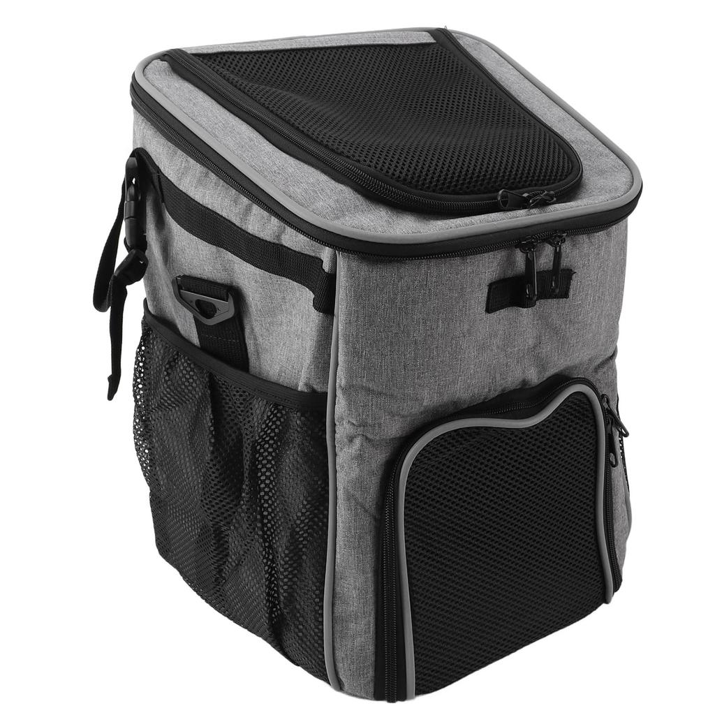 Dog Bike Basket Waterproof Breathable Removable Dog Carrier Backpack for Outdoor Travel