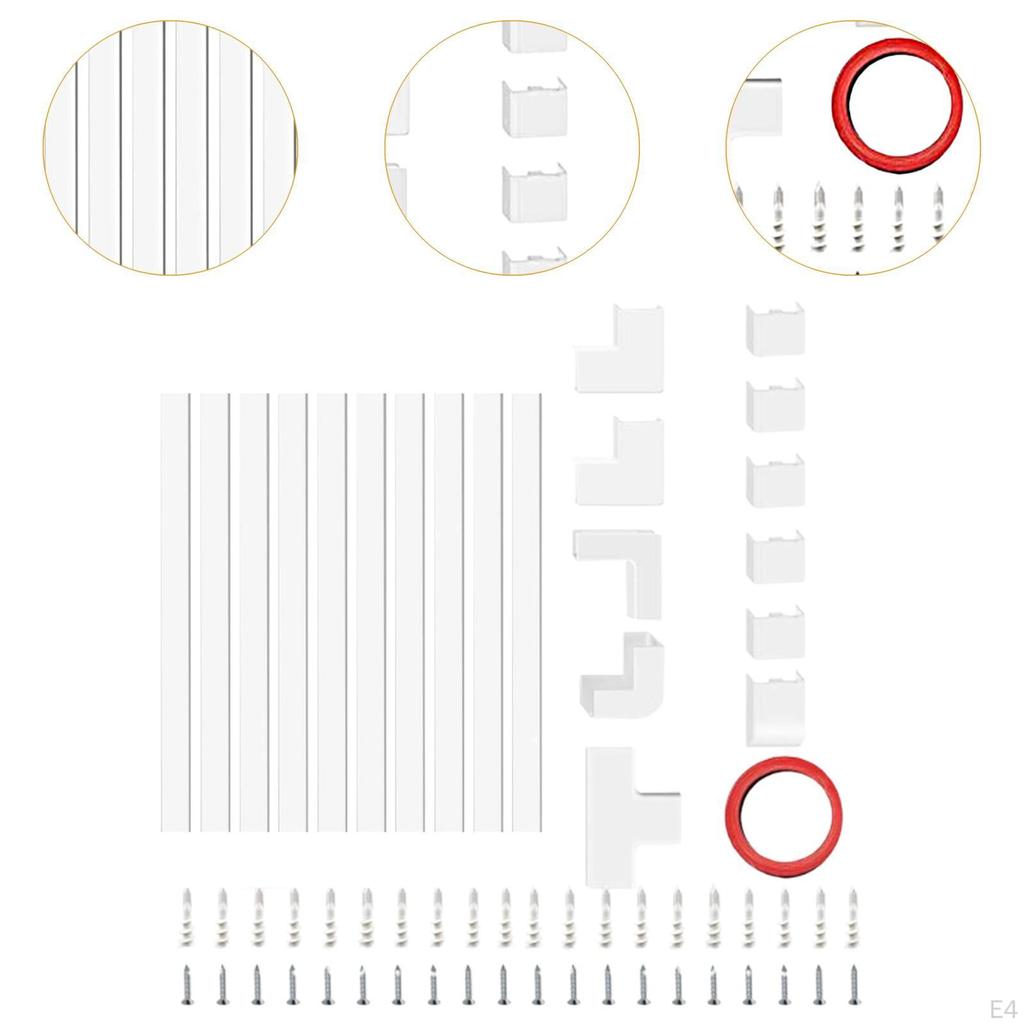 Kabelabdeckungs-Wandkanal-Kit, Kabelverstecke, flammhemmendes Management für Büro-Ethernet