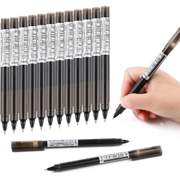 USUAL Gel Pens 24 Colored Gel Ink Pens 0.5mm Liquid Ink Rollerball Pen Cute Fine Point Smooth Writing Quick-Drawing Pen for Journaling Back-to-School