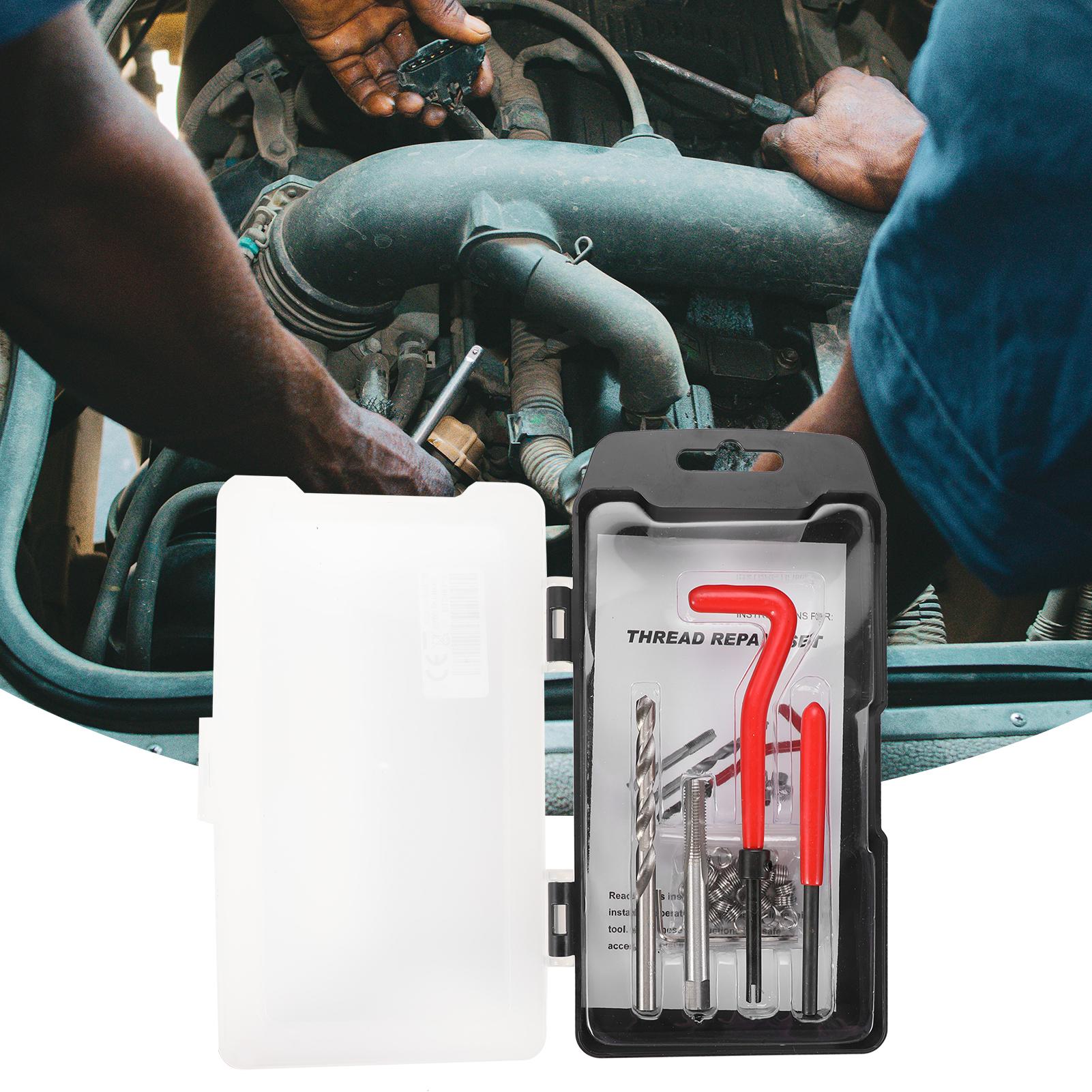 

Набор для ремонта резьбы 15 шт. M14 X 1.5, совместимый с Helicoil, 14 мм поврежденная резьба 25Pcs M6 x 1.0