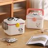 Large Capacity Cartoon Medicine Box Dust-proof Medicine Storage Box Durable Pill Container  Office