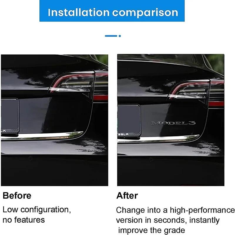 Original 3D ABS Letters Logo For Tesla MODEL 3 Y Car Rear Tailgate Trunk Emblem Badge Decal Stickers Auto Styling Accessories