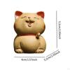 Cat Statue Tea Pet Bookshelf Decorative Crafts Desktop Animal Sculpture Ornament for Lovers