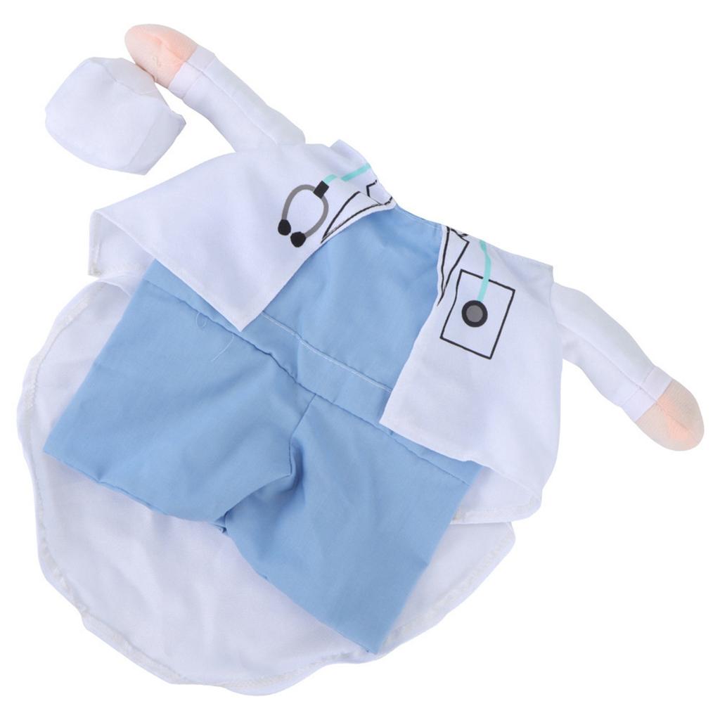 Poliestere Carini Animali Domestici Vestiti di Halloween Costume Dritto Travestimento per Gatti Cani(Dottor S)