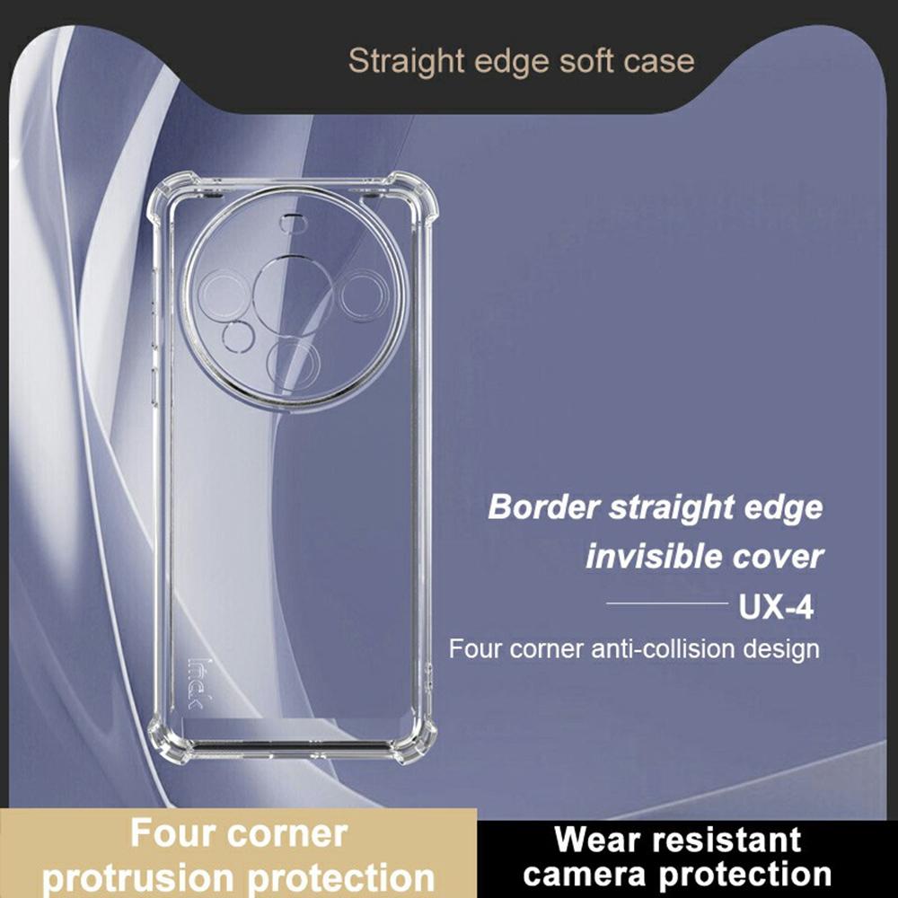 IMAK UX-4 Series for Huawei Mate 60 Clear Phone Case Four Corner Shockproof TPU Back Cover