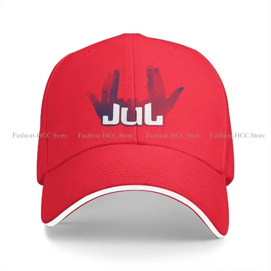 Washed Unisexs Baseball Cap Red Trucker Snapback Caps Dad Hat JUL
