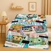 Kawaii Octonauts Barnacles Cartoon Flanelldecke, Ultraweiche Warme Plüschdecke für Zuhause Schlafzimmer Bett Sofa Abdeckung Büro Reise Kind