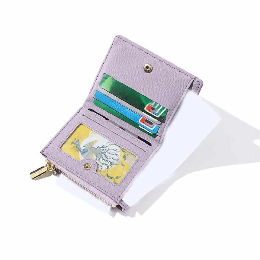 Card Pocket PU Coin Purse Coin Pouch Short Wallet Elegant Card Holders Clutch  Lady Gift