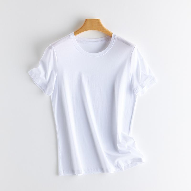 Sommer Kurzarm Damen T-Shirts Echte Seide Leinen Baumwolle T-Shirt Damen Lässige Tees V-Ausschnitt Frau Einfarbige Oberteile