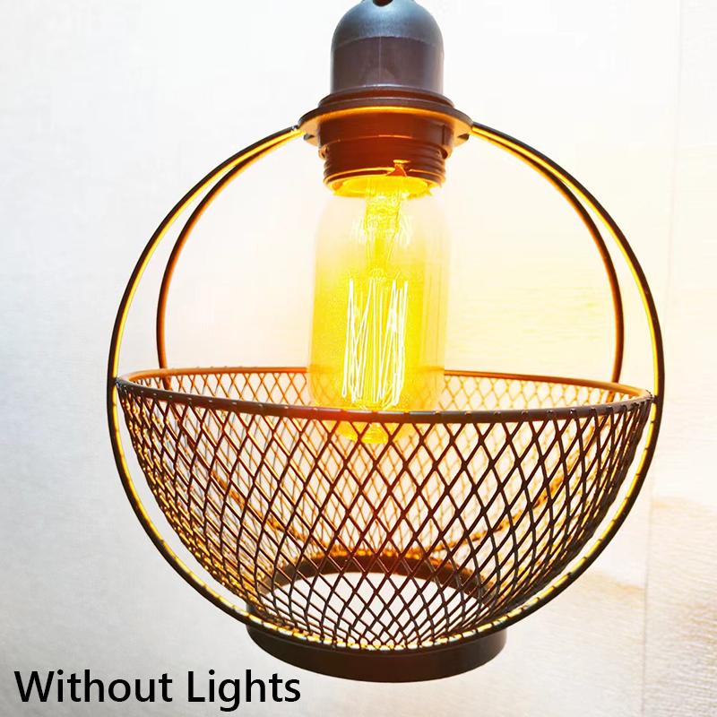 Moderne Pendelleuchtenabdeckungen Geometrische Eisen-Pendelleuchte Lampenschirm Küche Loft Café Geschäft Restaurant Hängeleuchte