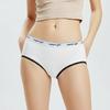 Women Anti-septic Moisture-wicki Panties Seamless Mid Waist Elastic Soft Breathable Underwear Briefs