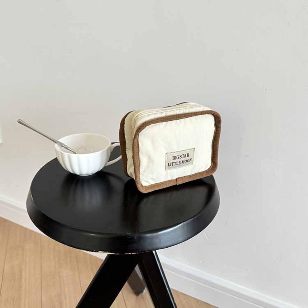 Korean Style Contrast Color Cosmetic Bag Portable Sanitary Napkin Storage Bag  Napkin Towel