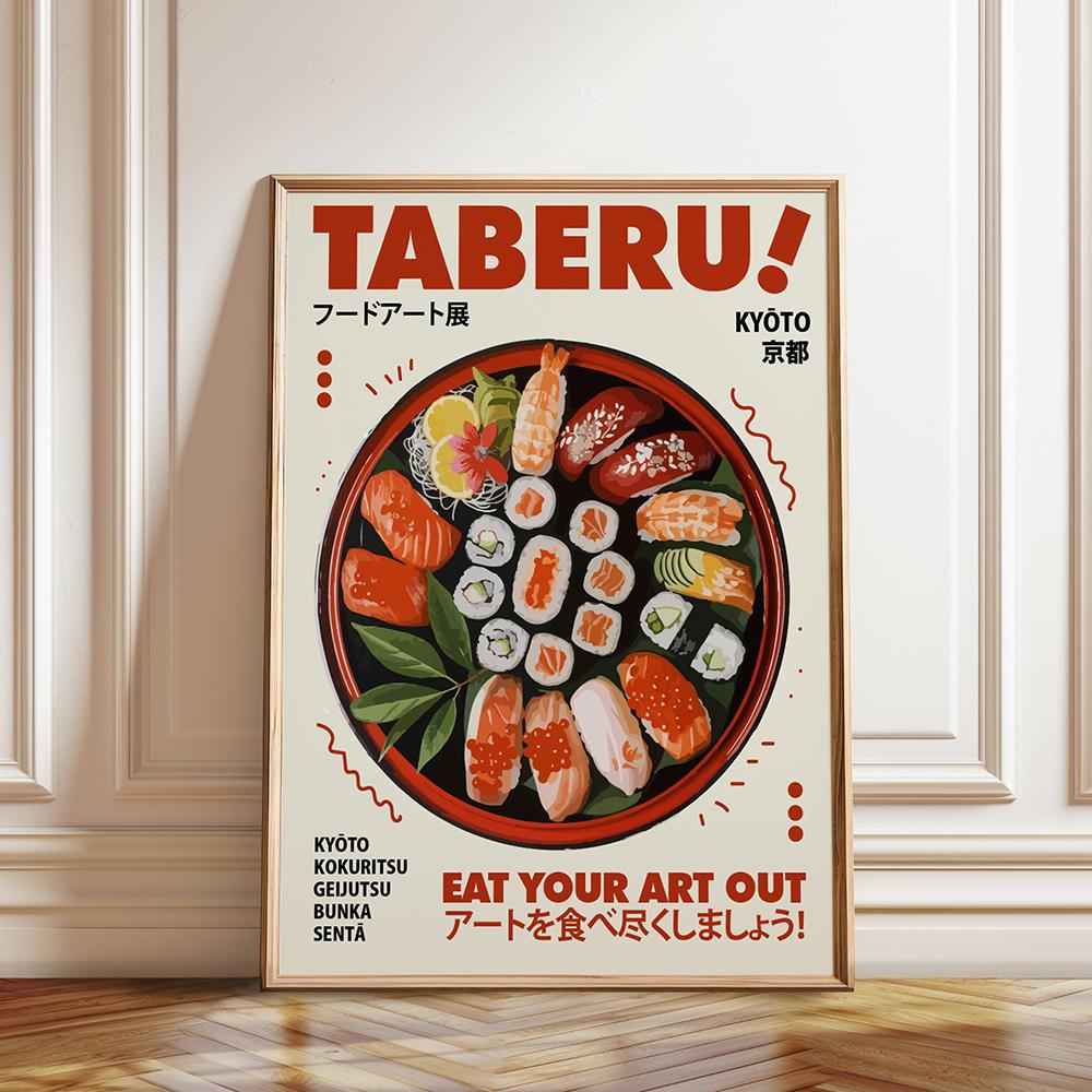 Retro Japanese Sushi Bar Poster Kitchen Food Posters and Picture Canvas Print Painting Dining Room Wall Decor Home Mural Cuadros