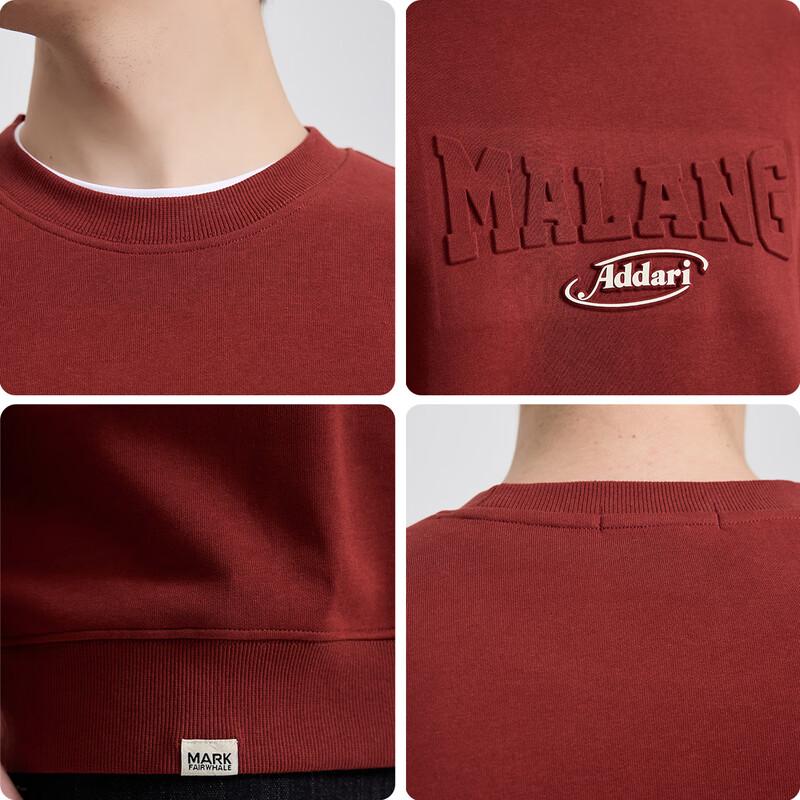 Mark Fairwhale Men's Letter Print Round Neck Sweatshirt