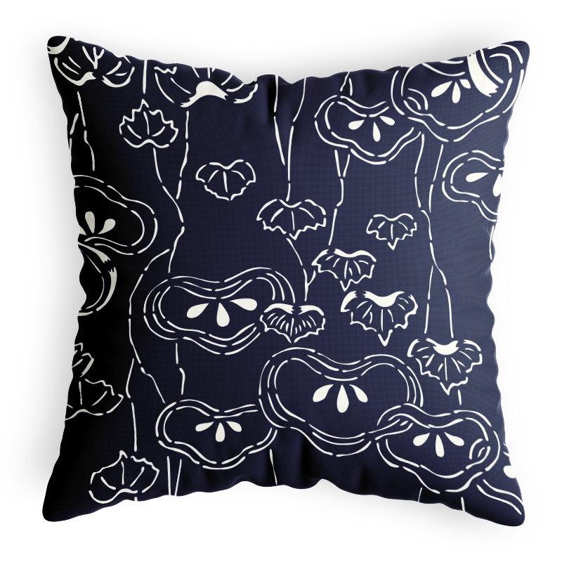 

Japanese Style Cushion Cover Modern Minimalist Home Specialty Chair Pillow Cover Office Chair Cushion Cover 44 * 44CM pillow cover, satin