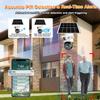 Outdoor Waterproof 4G/WIFI Solar Security CCTV, HD Night Vision Dual Cameras with PIR Human Detection