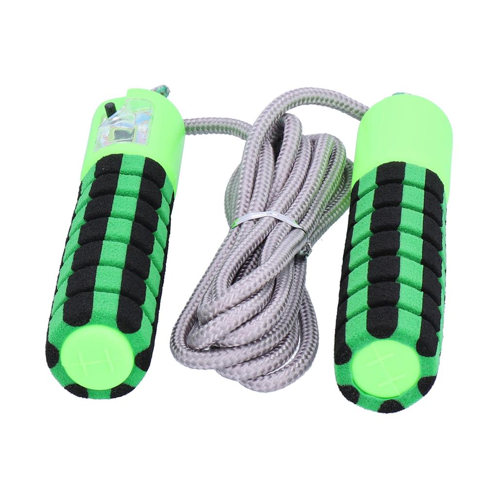 Unisex Jump Ropes with Electronic Counter Adjustable Counting Skipping Rope for ExerciseGreen