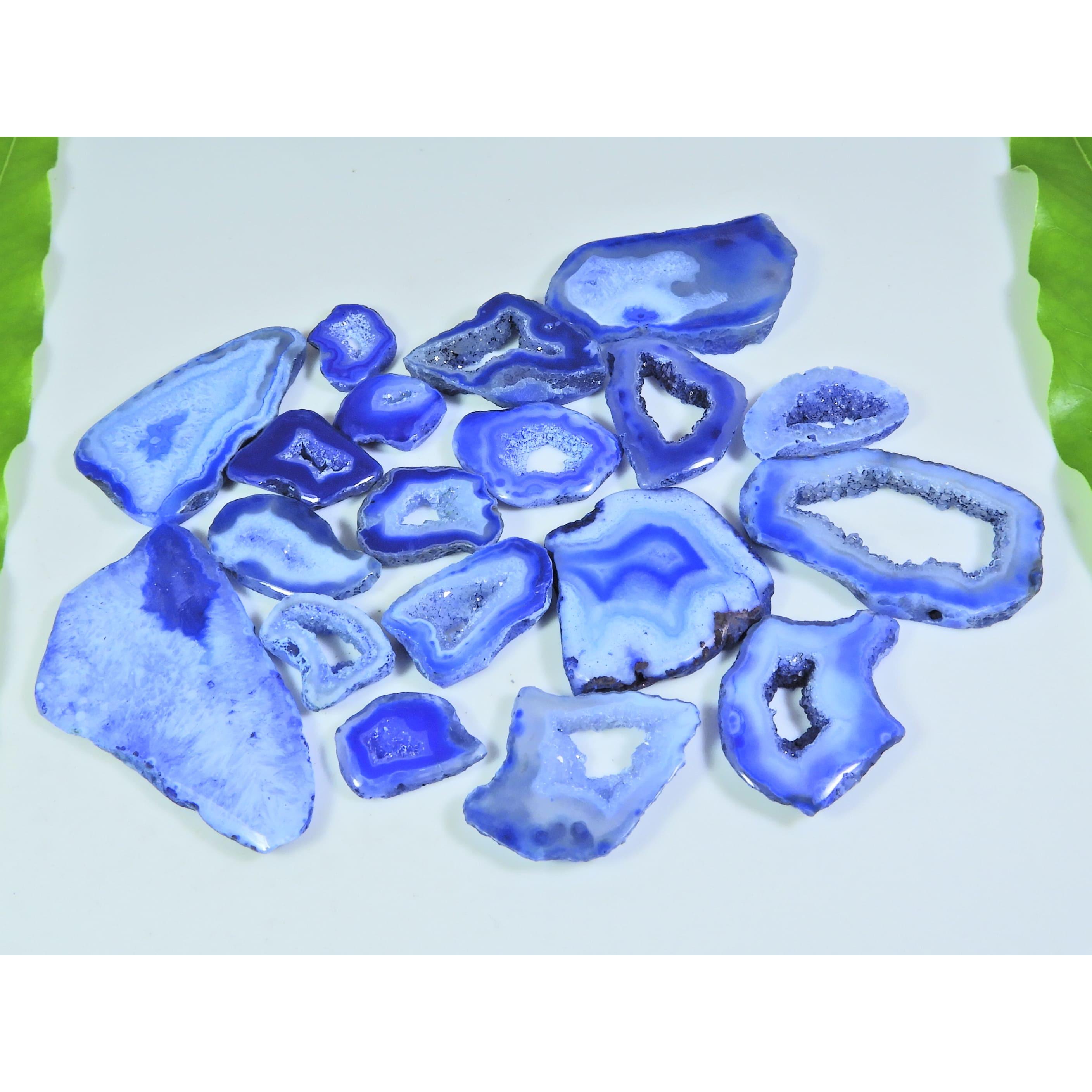 

301Cts. Окрашенный солнечный друзовый агат, фантазийный кабошон, рассыпной драгоценный камень, лот 18 шт. A-394