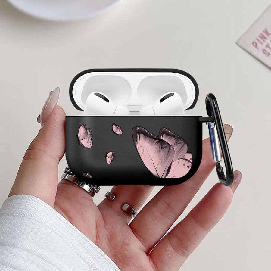 Case For Airpods Pro3 Pro 4 Pro2 2 1 3 Earphone Cases Cover Red Blue Butterfly