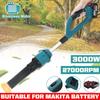 3000W Brushless Cordless Electric Blowing Suction Leaf Blower Air Blower PC Dust Cleaner Collector for 18V Battery