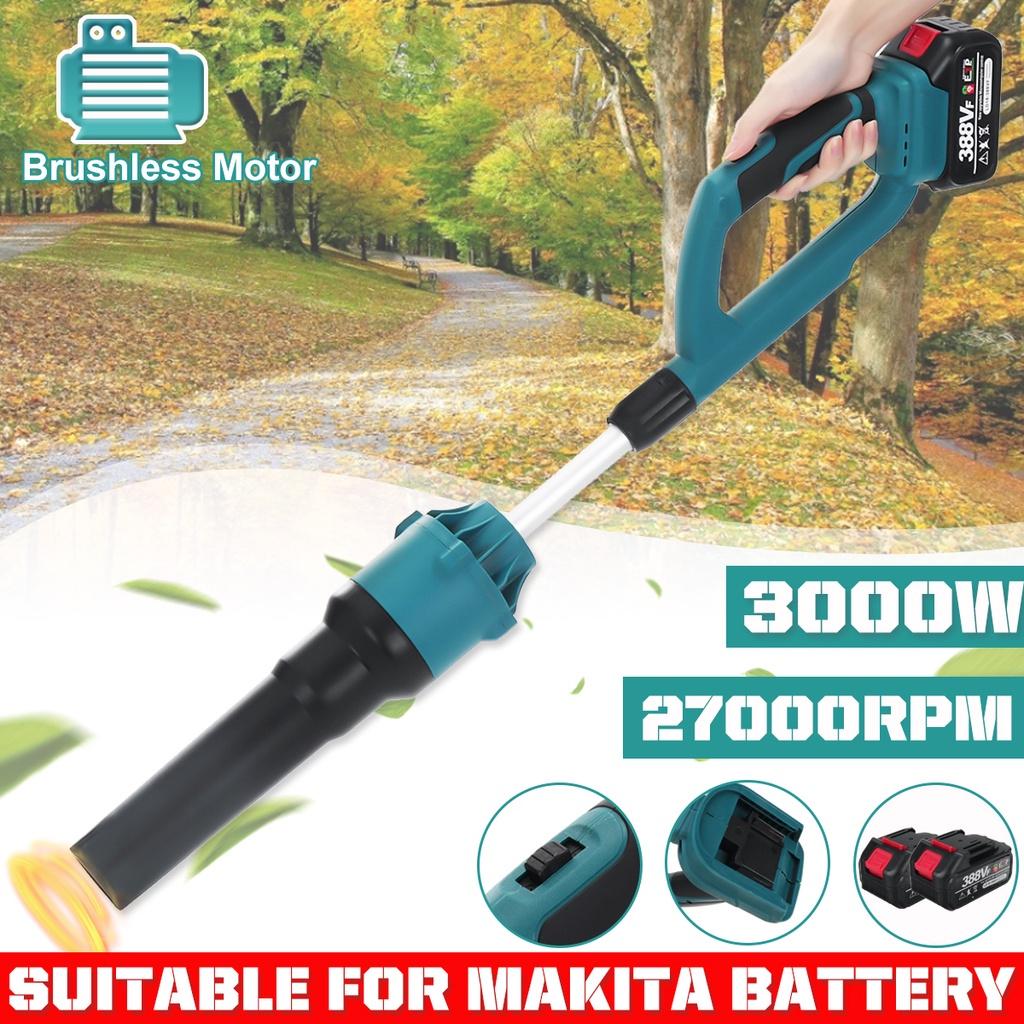 3000W Brushless Cordless Electric Blowing Suction Leaf Blower Air Blower PC Dust Cleaner Collector for 18V Battery
