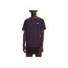 Under Armour Solid Color Crew Neck Sports Short Sleeve T-Shirt Men Tops Purple 1376518-541