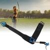 Blue Aluminium Alloy Leather Comfortable Adjustable Length Bow Trigger Wrist Strap Archery Release Aid