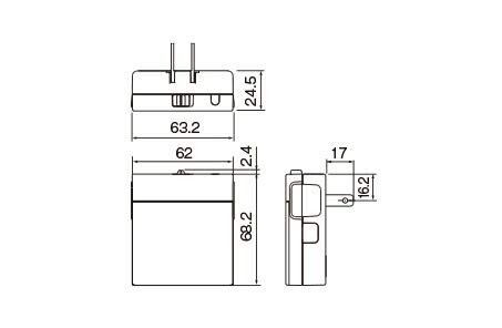 Panasonic Cosmo Series Wide 21 Handy Home Security Light with Brightness Sensor WTF4088CWK