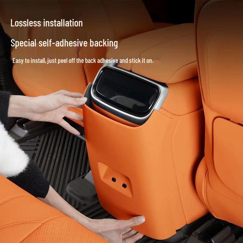 26-Model AITO M7 Rear Seat Kick Mats & Air Conditioning Cover for Second-Row Protection