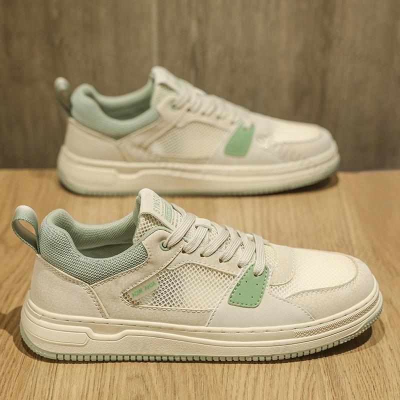Summer Men's Shoes 2025 Breathable Mesh Sport Casual Shoes Fashion Platform Non-slip Board Shoes Trendy Zapatillas De Hombre