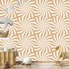 Hippie Background Wallpaper White and Gold for Living Room and Bedroom 50x1000