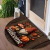 Flower Floral Welcome Rugs Boho Door Mat New Half Round Doormat  Indoor Outdoor