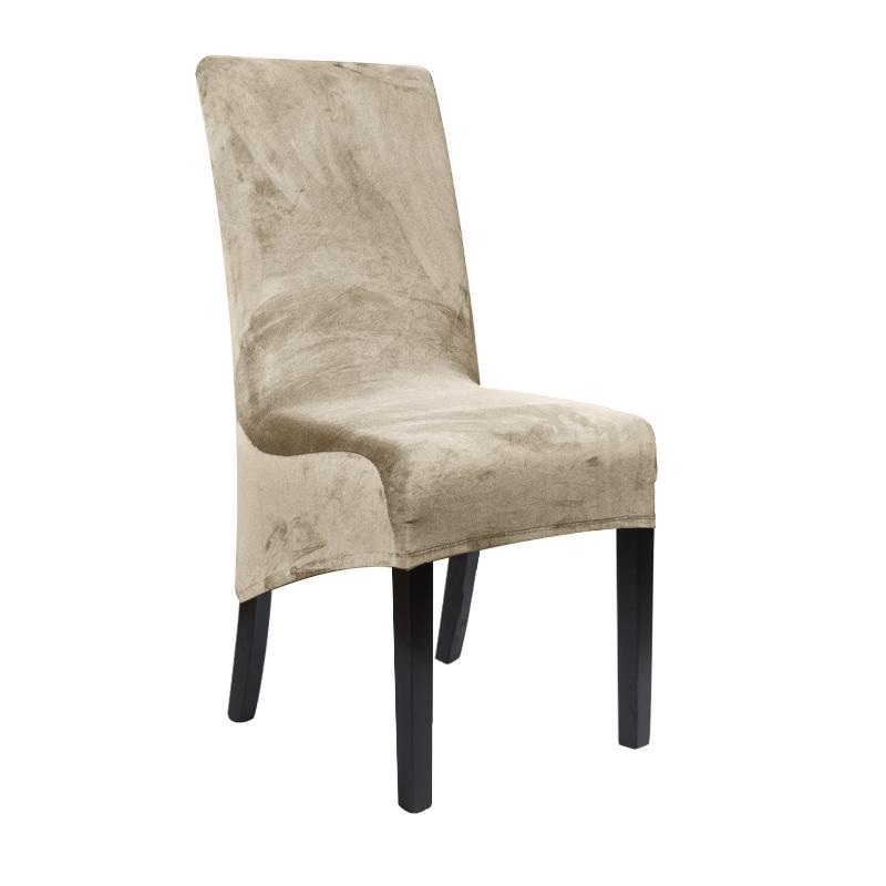 Samtstoff Stuhlbezug Stretch XL Größe Lange Rückenlehne Stuhlbezüge Sitzbezüge mit Rückenlehne für Hochzeit Esszimmerstuhl für Küche