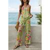 Bohemian women's sleeveless suit is suitable for daily wear, vacation sleeveless suit, spot solid color premium
