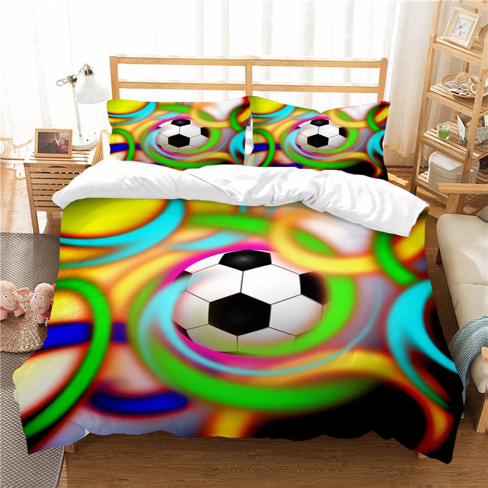Sports Duvet Cover King Size Bedding Soccer Home Textiles 3D Printed Soft Quilt Cover Woman Man Bedding Cover Bed Sets